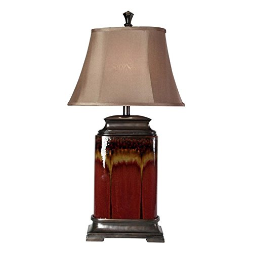 StyleCraft Dripping Glaze Ceramic Table Lamp