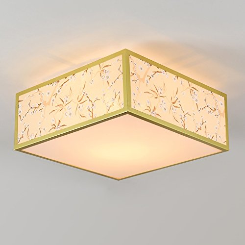The new Chinese modern minimalist square ceiling lamp living room lamp bedroom lamp cozy dining room den Lighting  Color  Gold 