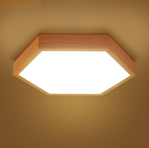 Modern ceiling lamp bedroom lamp warm wood study Japanese Korean garden led lamp  Size  40x7cm 