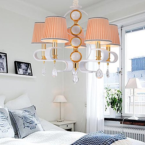 OOFAY LIGHT Simple and elegant chandelier 5-head iron art chandelier for living room Modern and fashionable bedroom chandelier