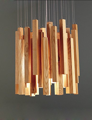 WCG New Modern Contemporary Decorative Design Wooden Ceiling Light Dinning RoomLiving RoomBedroom Chandelier  110-120v
