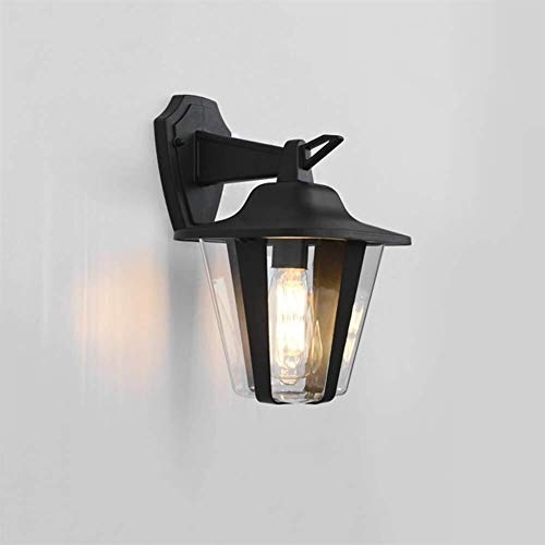 Black Wall Lantern Down Light Antique European Landscape Decoration Wall Lamp Terrace Garage Barn Retro Lighting Fixture