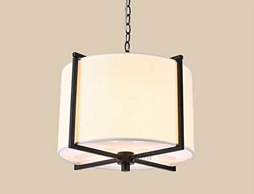 Iron Chandelier Bedroom Restaurant Light Simple Modern Retro Lighting