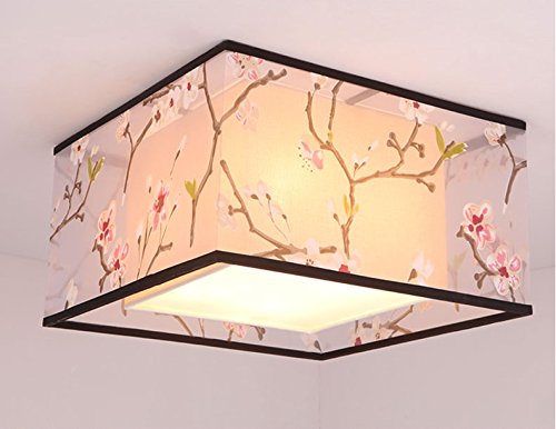 New Chinese Living Room Ceiling Lamp Circular Bedroom Retro Lighting  Size  454525cm 