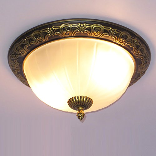 Continental Dining Room Ceiling Lamps Carved Bronze Top Base Classic Porch Balcony Pendant Lights Aisle Bedroom Lighting Fixtures