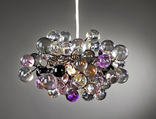 Pendant lighting - ceiling fixtures - Transparent Purple marbles - Lamp Shades for Bedroom lighting - Childrens Room lighting - Chandelier Ceiling Lights