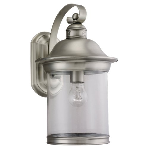 Sea Gull Lighting 88082-965 Outdoor Sconce With Clear&nbspglass Shades Antique Brushed Nickel Finish