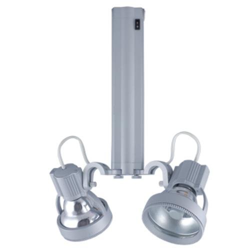 Jesco Lighting HMH913T6WF39-S Contempo 913 Series Metal Halide Track Light Fixture T6 60-Degree Wide Flood 39 Watts Silver Finish