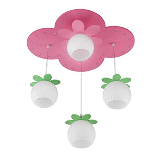 Chandelier-with Segmented Remote Control Led Eye Care Childrens Room Chandelier Creative Cartoon for Living Room Bedroom Princess Girl Room