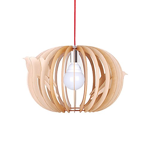 Parrot Uncle Handmade Wood Pendant Lighting Bentwood Ceiling Lights For Dinning Room Large Size