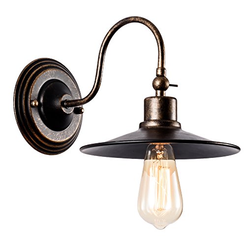 Barn Light Industrial Wall Sconce Rustic Lighting Gladfresit Retro Metal Barn Wall lamp Indoor Farmhouse Lights Fixture Adjustable Bulb Not Included