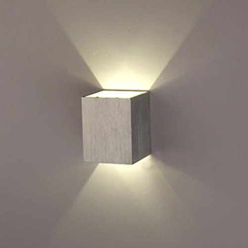 AGPtEK Indoor Energy Saving LED Soft Light Wall Lamp for Hallway Walkway Living Room Bedroom Hall Porch White