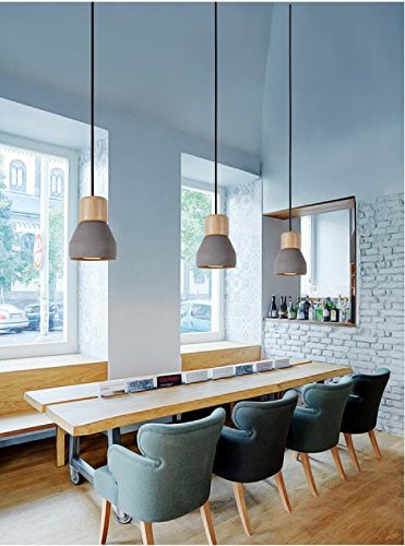 Dewel Cement lamp Minimalist Retro Hanging Lamp Vintage Lamp Livingroom Lamp No Bulb Included Grey