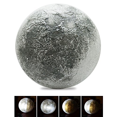 Indoor LED Wall Moon Lamp With Remote Control Relaxing Healing Super Moon Night Lights for Art Room Kid Bedroom