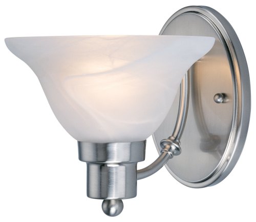 Hardware House 544460 7-14-inch By 7-34-inch Bathwall Lighting Fixture Brushed Nickel