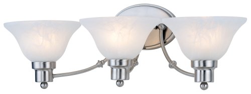 Hardware House 544643 24-34-inch By 7-12-inch Bathwall Lighting Fixture Satin Nickel