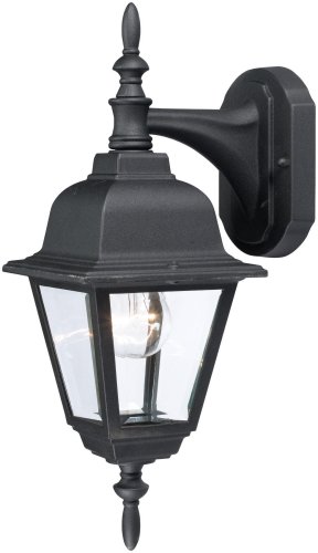 Hardware House 552364 16-14-inch By 6-inch Outdoor Lighting Fixture Textured Black