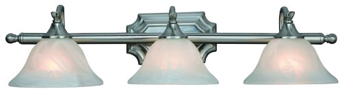 Hardware House H10-4777 Dover 3-light Bath Or Wall Fixture Satin Nickel