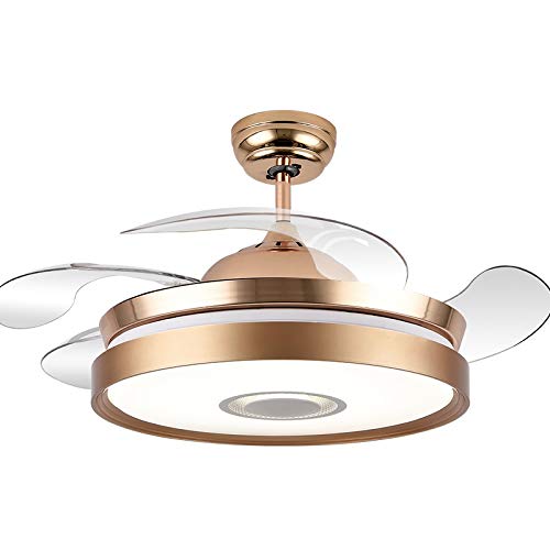 Ceiling Fans with LampFan Ceiling Light 42 Invisible Fan Light Restaurant Ceiling Fan Light Living Room Bedroom Household Powered High Wind Ceiling Fan Light Modern Ceiling Fans with Light