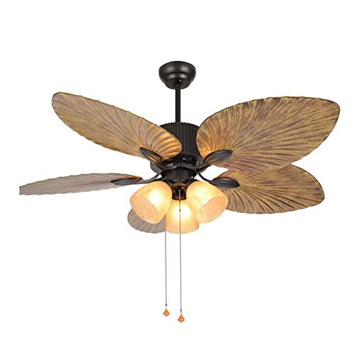 Ceiling Fans with LampFan Ceiling Light Ceiling Fans 52inch Retro Ceiling Fan Light Dining Room Living Room Fan Chandelier Silent Ceiling Fan Ceiling Fan Light Color  Remote ControlStyle Modern Ce