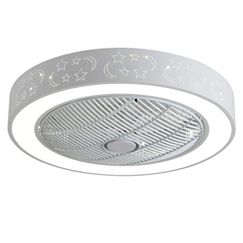 Zunruishop Flush Mount Ceiling Light Invisible Ceiling Fan Light Bedroom Restaurant Light Modern and Simple Round Fan with Ceiling Light Ceiling Lamp