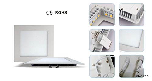 CMC LED Light LampÂ Recessed Ceiling Lights Square Ultrathin LED Ceiling Light 18W 1800LM 6000kCool White The Hole Size200MM AC100-240V Factory Price LED Driver Included