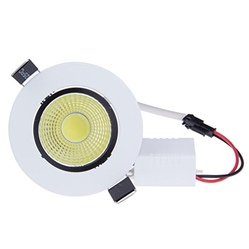 Lemonbest&trade High Power Dimmable Recessed Led Ceiling Down Light Fixture 7 Watts Cob Led Spotlight Flood Lamp Cool