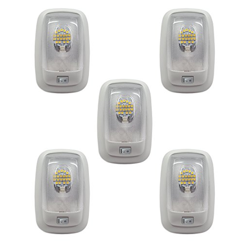 5 New Rv Led 12v 4200k Pancake Ceiling Fixture Single Dome Light For Campers Trailers Rv Marine