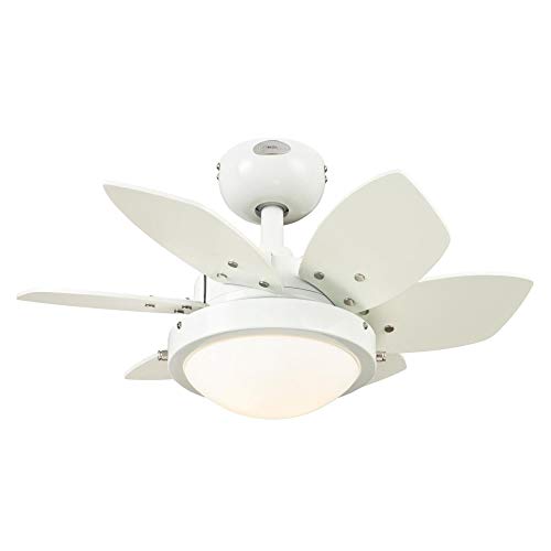 Westinghouse Lighting 7224700 Quince LED Ceiling Fan with Light 24 Inch White