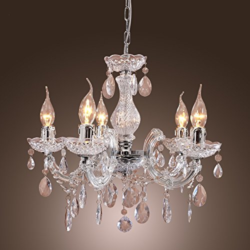 Lightinthebox Gift Home Decor 5 Arm Acrylic CRYSTAL CHANDELIER New Chic Lighting Ceiling Fixture Entryway Bathroom Bedroom Closet Chandeliers Crystal White