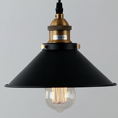 LightInTheBox 60W Retro Pendant Light with Metal Umbrella Shade in Old Factory Style Traditional Ceiling Lamp Fixture 110-120V