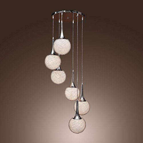 Lightinthebox Pendant Light Chandelier With 6 Lights In Globe Shape Modern Flush Mount Ceiling Light Fixture Lamp