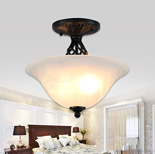 Round Retro Living Room European Bedroom Ceiling Light Corridor Lamp Size  414133cm