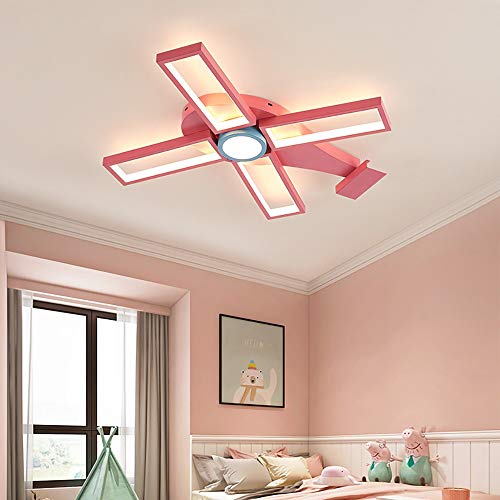 KUVV Perfecto Bedroom Ceiling Lamp Modern Minimalist Creative Personality Children Helicopter Light Living Room Ceiling Lamp Color  Pink