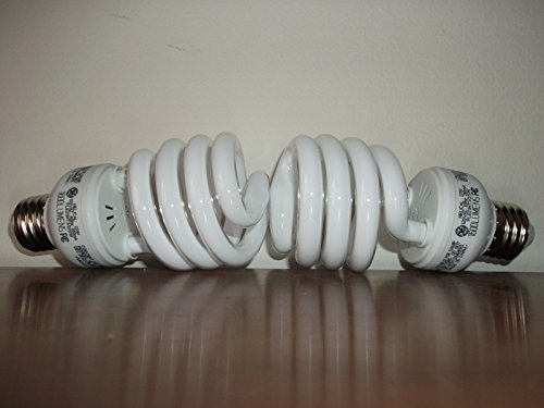 100 WATT CFL GROW LIGHT BULBS - 6500 K SPECTRUM USES 23 WATTS Set of 2