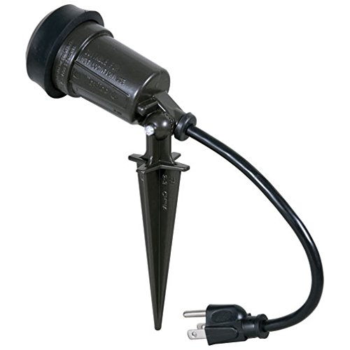Hubbell-Bell SL101B Weatherproof TraditionalCfl Uses Par 38 Bulb 150-watt Max Portable Spike Light Bronze