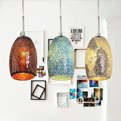 Lightinthebox Decoration Pendant 1 Light Tiffany Resin Glass Painting Processing Modern Home Ceiling Light