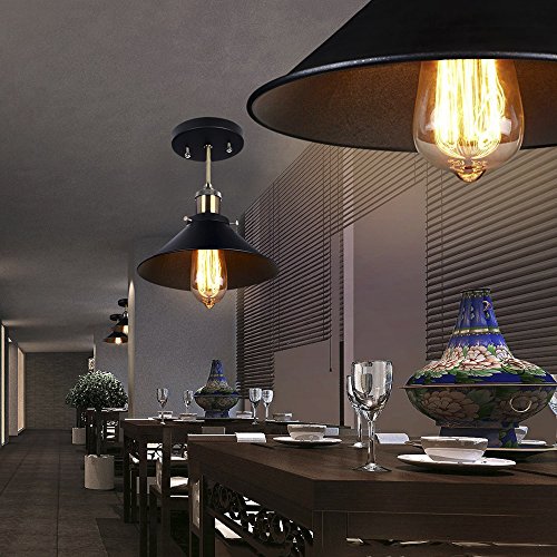 Smartamp Green Lighting Chic Industrial Pendant Lighting Rustic Ceiling Lightupside Down Martini Glass Shape