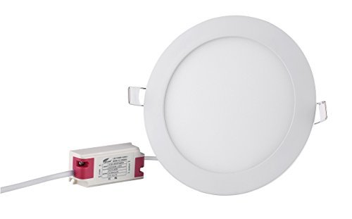 Hausbell LED Recessed Ceiling light Round Ultra-thin Cool White Super Bright LED downlight 12 Watts Wattage 12 Watts Model  Tools Hardware store