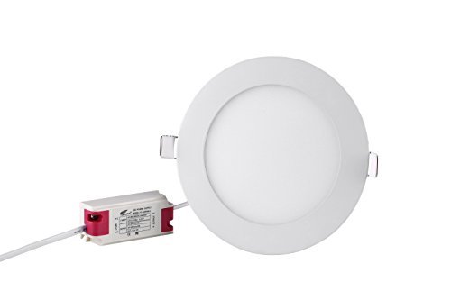 Hausbell LED Recessed Ceiling light Round Ultra-thin Cool White Super Bright LED downlight 9 Watts Wattage 9 Watts Model  Tools Hardware store