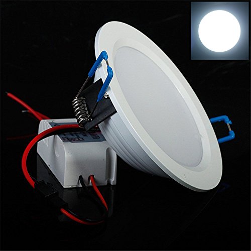 Lvjing&reg Brand New 6000k Recessed Round Ceiling Panel Down Light Lamp Led Energy Saving Ultra Thin And Bright Led
