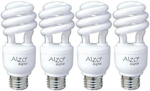 ALZO 15W Joyous Light Full Spectrum CFL Light Bulb 5500K 750 Lumens 120V Pack of 4 Daylight White Light Model 1855-55-04-JL Tools Hardware store