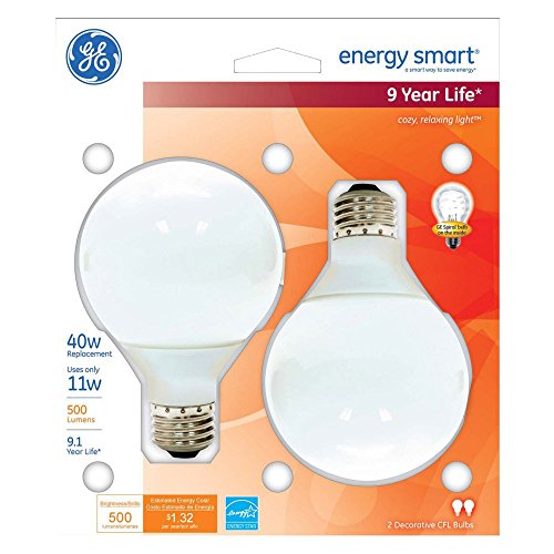 GE Lighting 11W Globe CFL Light Bulb