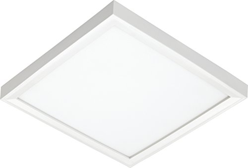 Juno Lighting JSFSQ 7IN 10LM 30K 90CRI MVOLT ZT WH LED Square 7-Inch Slim Form Flush Mount Ceiling Light White