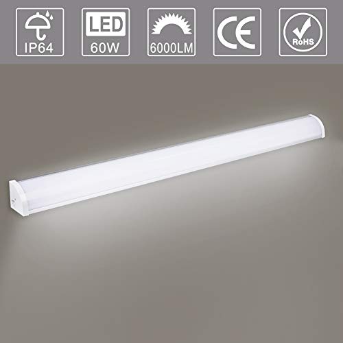 LED Ceiling Light 36 Inch Under Cabinet LED Lighting 50W 5000LM LED Light Strips 6000K Cold White LED Light Bar Super Bright Security Light for Office Parking Lot and Commercial AC 85-265V 90CM