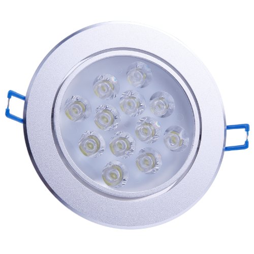 LEMONBEST Super Bright Cool White 12W LEDs Ceiling Light Spotlight Recessed Downlighting Decoration