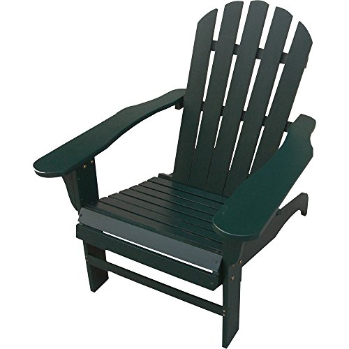Classic Hunter Green Painted Wood Adirondack Chair