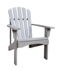 Shine Company Rockport Adirondack Chair Taupe Gray