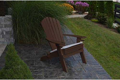 A&L Furniture Company Folding Recycled Plastic Adirondack Chair with Cupholders - Ships Free in 5-7 Business Days