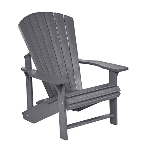 Recycled Plastic Adirondack Chair Slate 32L x 31W x 40-12H